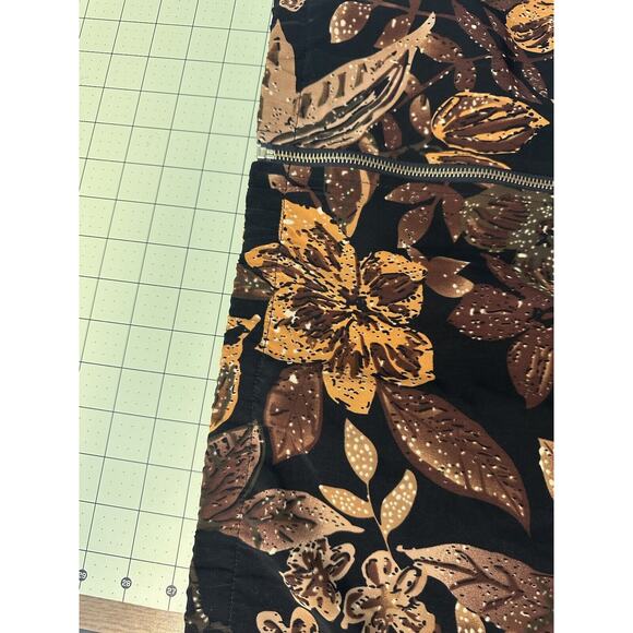 Blair Women's Large Petite Vintage Zip Up Floral Relaxed Fit Lightweight Jacket - Picture 9 of 9